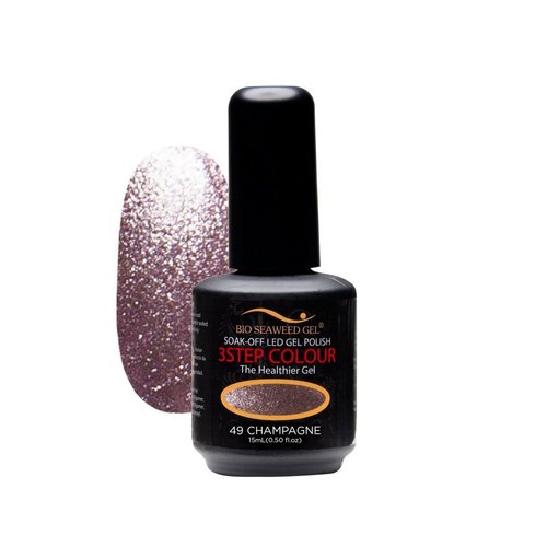 Bio SeaWeed Gel 3STEP COLOUR UV/LED Gel Polish 49 Champagne 15ml