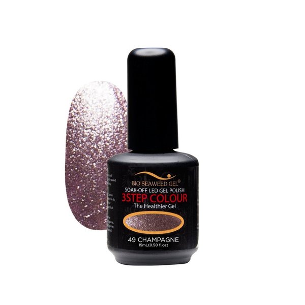Bio SeaWeed Gel 3STEP COLOUR UV/LED Gel Polish 49 Champagne 15ml