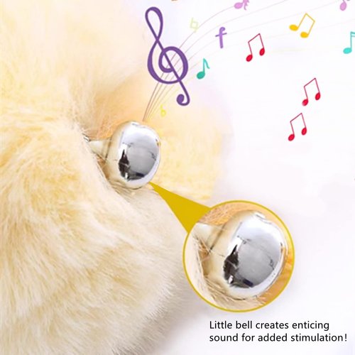 SHENGOCASE 5-Pack Cat Tree Replacement Toy Ball, Replaceable Cat Spring Ball Toy with Bell, Cat Scratching Post Replacement Hanging Toy