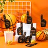 Foilswirl 24 Pack Foam Finger Cheerleading Foam Hand Sports Themed Party Favors for Celebration Events School Birthday Sporting Party Decoration (Basketball)