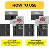 PFCKE Generator Interlock Kit Compatibles with Square D QO & Homeline Indoor or Outdoor 100 or 125 amp Panels,3/4 Inch Spacing Between Main and Branch Breaker（SD100A）