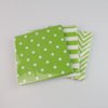 Dulousia Disposable Striped Chevron Polka Dot Green Paper Party Napkins 60 Count