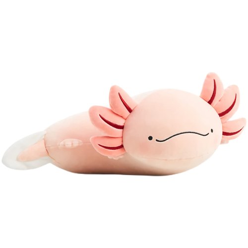 Nohito Kawaii Axolotl Plush Pillow Soft Stuffed Animal Hexagonal Dinosaur Plushie Toy 3D Ambystoma Mexicanum Salamander 11in (Primary Color)