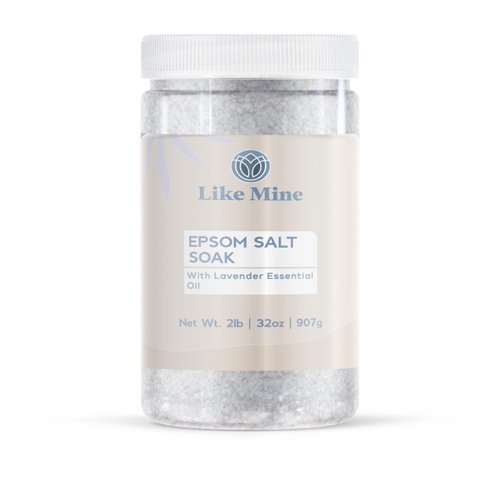 Like Mine Epsom Salt Soak with Lavender Essential Oil, 2lb, Bath & Foot Soak, Magnesium Sulfate Blend