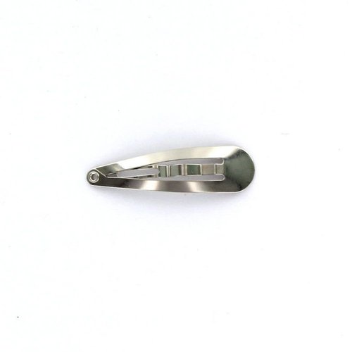 HBC Snap Hair Clips Hair Barrettes - 40mm (1.5 Inch) Tear Drop - 24 Pack