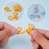 80 Pieces Cute Animal Eraser Dog Bear Monkey Squirrel Pencil Erasers Puzzle Eraser Toys Pencil Mini Erasers Novelty Top Erasers for Party Favors Classroom Rewards Prizes Carnival Gifts Mixed Color