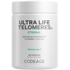 Codeage Ultra Life Telomeres Supplement - 5 MTHF Folate Vitamin B9, Vitamin B12 Methylcobalamin, Vitamin D3, L-Theanine, Ashwagandha - 3-Month Supply - DNA, Methylation Cycle - Non-GMO - 90 Capsules