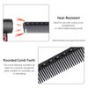 3 Pieces Carbon Fine Cutting Comb Carbon Fiber Salon Hairdressing Comb for Man and Woman Hairdressing Comb Heat Resistant Barber Comb (Black Grey White)
