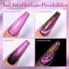Born Pretty 9D Cat Magnetic Eye Gel Nail Polish Reflective Glitter Holographic Magnetic Gel Polish 4PCS Manicure and Nail Art DIY at Home
