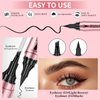 Microblading Eyebrow Pencil, 2-in-1 Dual-Ended Eyebrow Pen and Eyeliner with 4 Forks, Precise and Slim eye brow pencils for women brown, Natural,Long-lasting, Waterproof Eyebrow Pencil (Light Brown)