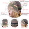 SKYDO Highlight Ombre Lace Front Wig Human Hair 4/27 Honey Blonde HD Lace Front Wigs Human Hair Pre Plucked 13x4 Body Wave Lace Front Wigs Human Hair 180 Density Human Hair Wig for Women 26inch