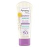 Aveeno Baby Continuous Protection Zinc Oxide Mineral Sunscreen Lotion for Sensitive Skin with Broad Spectrum SPF 50, Tear-Free, Sweat- & Water-Resistant, Travel-Size, 3 fl. Oz (Pack of 2)