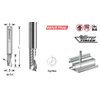 Amana Tool - 51454 Solid Carbide CNC Spiral 'O' Single Flute, Aluminum Cutting 1/8 Dia x 1