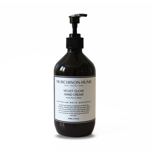 Murchison-Hume Velvet Glove Hand Cream with nourishing Fruit Extracts and Plant Seed Oils for lasting, 24-hour protection against dryness, non-greasy, Australian White Grapefruit