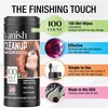 Vanish Cleanup Hair Color and Hair Dye Remover Wipes, Safely Removes Hair Color Dye from with Aloe, Gentle on Skin - 100 Count
