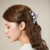 Luxshiny Rhinestone Hair Clip Crystal Jaw Hair Claw Clips No- Slip Clear Golden Blue Brown Octopus Jaw Barrettes Hair Accessories For Women Girls, Pack Of 4 Hair Clips Medium
