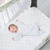 Mini Crib Mattress Protector Cover 38" x 24", 2 Pack Waterproof Mini Crib Mattress Pad Sheets for Babyletto, Dream On Me, Delta Mini Crib, Quilted Cotton Terry Surface Mini Crib Mattress Covers