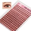 Mayhug Brown Lash Clusters Natural Lash Extensions DIY Lash Extensions Wispy Individual Eyelashes 8-16mm Eyelash Clusters 168Pcs Cluster Lashes Extensions D Curl Individual Lashes (Feathery)