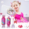 Mebtmel Cute Lip Gloss for Kids, 6PCS Glitter Girls Lip Gloss Set with Shape of Candy, Assorted Flavors Hydrating Lip Balm Party Favor Make-up for Girls and Teens Ages 8-12