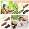 CAVETEE 8 PCS Flat Hair Clips Medium Hair Barrettes Claw Clip Hair Accessories for Women Acrylic Flat Hair Claw Clips Non-Slip Matte Flower Hair Clips Duck Billed Clip for Women Girls Thin Hair