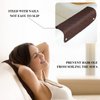 Moukeren 3 Pieces Recliner Headrest Protector Headrest Cover for Recliner Chair Sofa Headrest Covers Couch Headrest Protector Recliner Chair Head Protector Cover for Sofa Furniture Protectors (Brown)