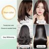HUANG YI Natural Plant Hair Dye，Black Hair Dye New Botanical Bubble Hair Dye 20ml 10packs/Box.(Black Teal)