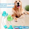 Dog Chew Suction Cup Tug of War Toy, Interactive Dog Toy, Puppy Teething Chew Toys, Dog Chew Toy, Boredom Chews Bone (Blue Upgrade)