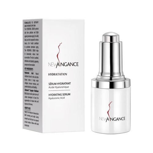 NEW ANGANCE Hydrating Serum Hyaluronic Acid for Face Sooth Skin and Relieve Premature Oxidation Intense Moisturizing Effect for All Skin Types, 1 Fl Oz