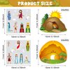Civaner Make an Easter He Lives Sticker Scenes Religious Easter Stickers Craft Kit for Kids Resurrection Stickers Tree Ornaments Office Christian Jesus Stickers He is Risen Hanging DIY Art(32 Sets)