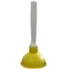 NewFerU Small Plunger Pump Liquid Plumber Clog Remover Cleaner Unclogger Tool for Toilet,Kitchen Sink Drain,Bathroom Shower Tub With Portable 4 Inch Cup and 9 Inch Handle (Yellow)