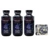 Bath & Body Works Wicked Vanilla Woods 3 Pack Daily Nourishing Body Lotion Set with a Charcoal Scrub Bar Soap - Full Size