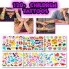 Kids Temporary Tattoos - More than 120 Easy-to-Use Tattoos for Children (Assorted - 6 Sheets)