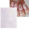 JMEOWIO 12 Sheets Aurora Nail Art Stickers Decals Self-Adhesive Pegatinas Uñas Glitter Holographic Nail Supplies Nail Art Design Decoration Accessories