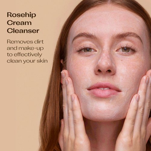 Trilogy Rosehip Cream Cleanser, New Formula with Prickly Pear, 3.38 fl oz