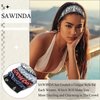 SAWINDA 6 Pack Boho Headbands for Women Short Headband Stretchy Non Slip Head Bands for Women's Hair Cloth Bandanas Headband for Women Yoga Workout Head Wraps Accessories