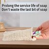 RGQHM 5PCS Bar Soap Pouch for Shower, Natural Sisal Fiber Soap Savers for Bar Soap, Fast Foaming and Drying Mesh Soap Bag, Great Exfoliating Body Scrubber for Daily Use