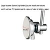 BOPai Modern Vacuum Suction Cup Toilet Paper Holder,Removable Bracket for Bathroom Kitchen.Chrome
