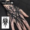 INKARTLINK Temporary Tattoos, Semi Permanent Tattoos, Adult Art Designs, Waterproof Temporary Tattoos, Party Favors, Tattoo Stickers Realistic, No Adhesive, Lasts 1-2 Weeks (Tribal Totem)