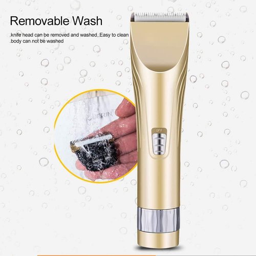 Professional Electric Hair Trimmer Clipper Powered Grooming Kit Men's Shaver Barber Beard Trimmer Haircut Machine Quiet Hair Cutting Kit for Home - Premium-Black