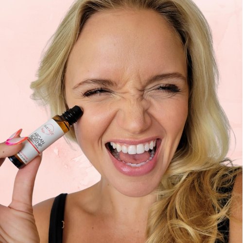 SILKTÁGE Argan Rosehip Rollerball - Organic Argan Oil & Rosehip Oil for Eyes, Wrinkles, Lips, Dry Skin, Age Spots - Anti-Aging Face Oil Serum For Glowing Skin, .33 Fl Oz