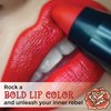 REINA REBELDE Brava Bold Lip Color Stick High Pigmentation Red Lipstick/Moisturizing Full-Coverage with Satin Finish/High Density & Highly Pigmented/Vegan & Cruelty, Paraben, Phthalate-Free