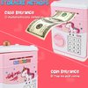 Yoego Piggy Bank for Kids,Electronic Password Piggy Bank Kids Safe Bank Mini ATM Piggy Bank Toy for 3-14 Year Old Boys and Girls (Pink-Unicorn)