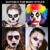6 Colors Face Body Paint, Water Activated Body Paint Face Paint FX Makeup Palette, Red Blue White Black Green Yellow Face Paint Body Painting Kit for Halloween Cosplay SFX Makeup