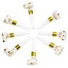 lasenersm 30 Pieces Party Blower Noisemakers Blowouts Whistles Party Squawkers Fringed Noise Maker Blowouts Noisemakers Funny Party Blowouts Blowers Musical Blowouts Party Horns Noisemakers, Golden