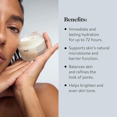 goop Beauty 72-Hour Hydrating Water Cream | Matte Moisturizer for All Skin Types | Niacinamide & Fermented Astragalus Root | Hydrating Face Cream to Plump, Firm, & Reduce the Look of Pores | 1.7 fl oz