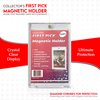 Premium Magnetic Card Holder - 35PT Standard Size (5 Pack) PVC Free - UV Protection - Hard Plastic One Touch Protector for Collectible Sports Cards Acrylic Display Card Cases