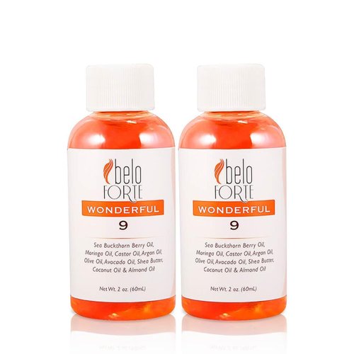 Repair Dry Damaged Brittle Hair Quick with Intense Hydration. Wonderful 9 Hair Oil Blend for Amazing Healthy Hair Beloforte Argan Castor Coconut Olive Avocado Shea Sweet Almond Moringa Sea Buckthorn-2