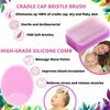Cradle Cap Brush for Babies - Newborn Bath Essentials | Baby Cradle Cap Treatment Set | Cradle Cap Kit for Babies (Pink 5-Pack)