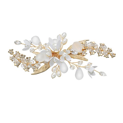 Bridal Hair Accessories - Crystal Rhinestone Flower Headpieces, Pearl Hair Clips, Pins, and Barre...
