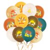 Here Comes The Son Balloons Baby-Shower Decorations - 12 Inch, Pack of 48 | Thickened Boho Sun Shine & Retro Rainbow Latex Balloons for Boy Baby Shower Party Supplies (6 Styles)